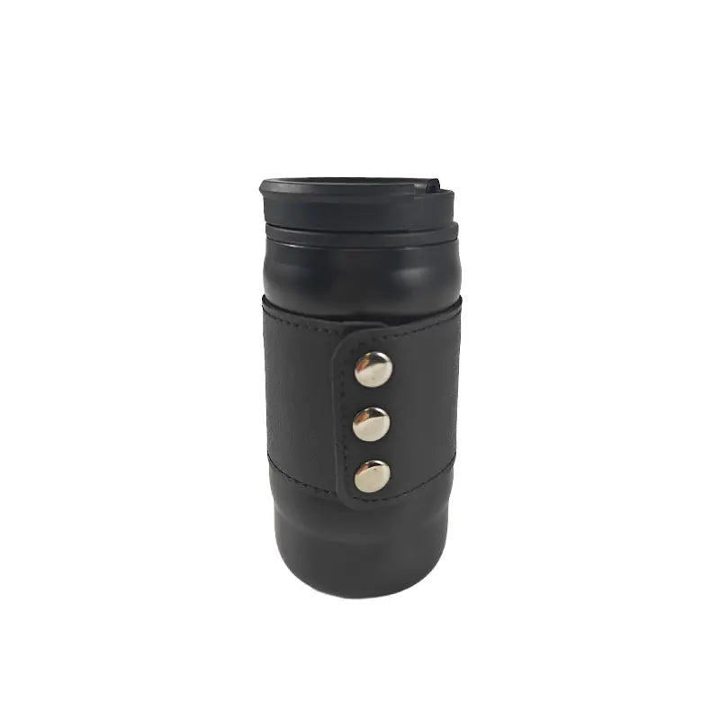 Leather Style Travel Mug with Stainless Steel Interior