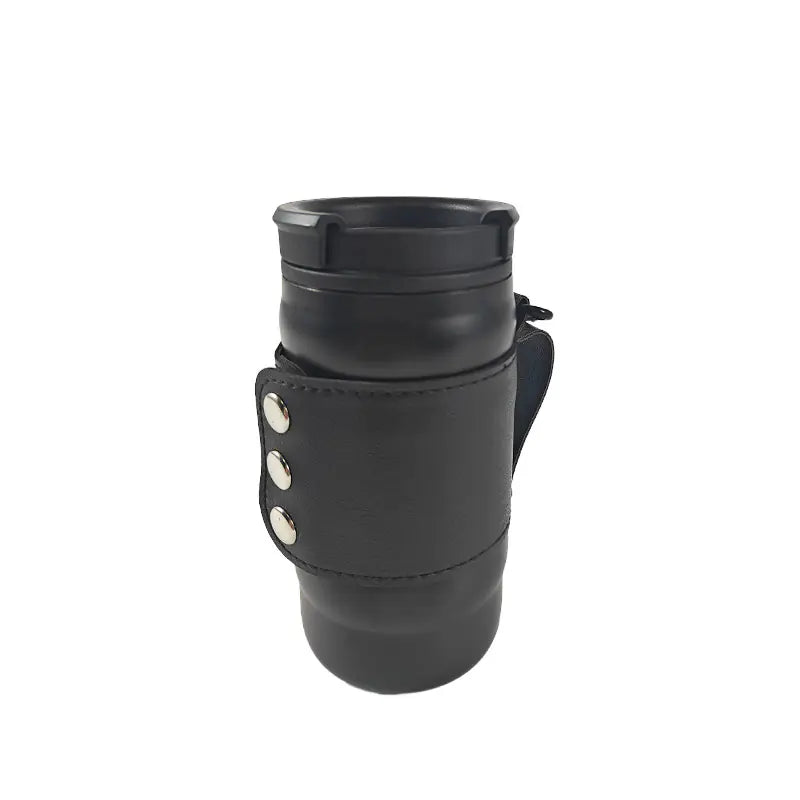 Leather Style Travel Mug with Stainless Steel Interior