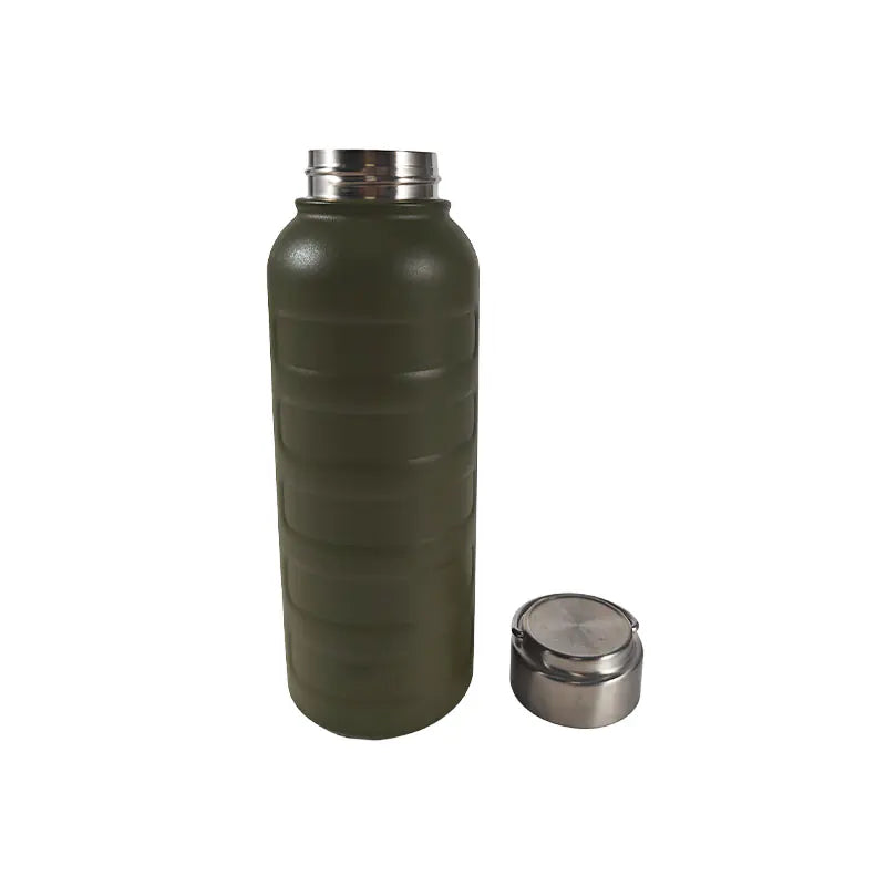Double Layer Stainless Steel Water Bottle with Screw Lid