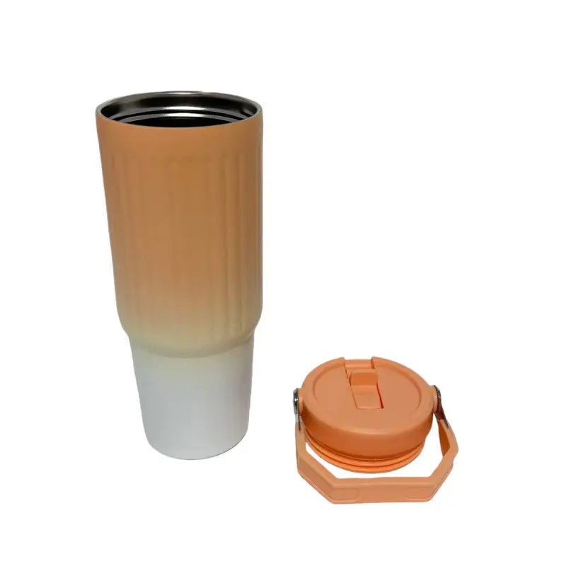 30oz Two-Tone Gradient Tumbler with Handle for Daily Use